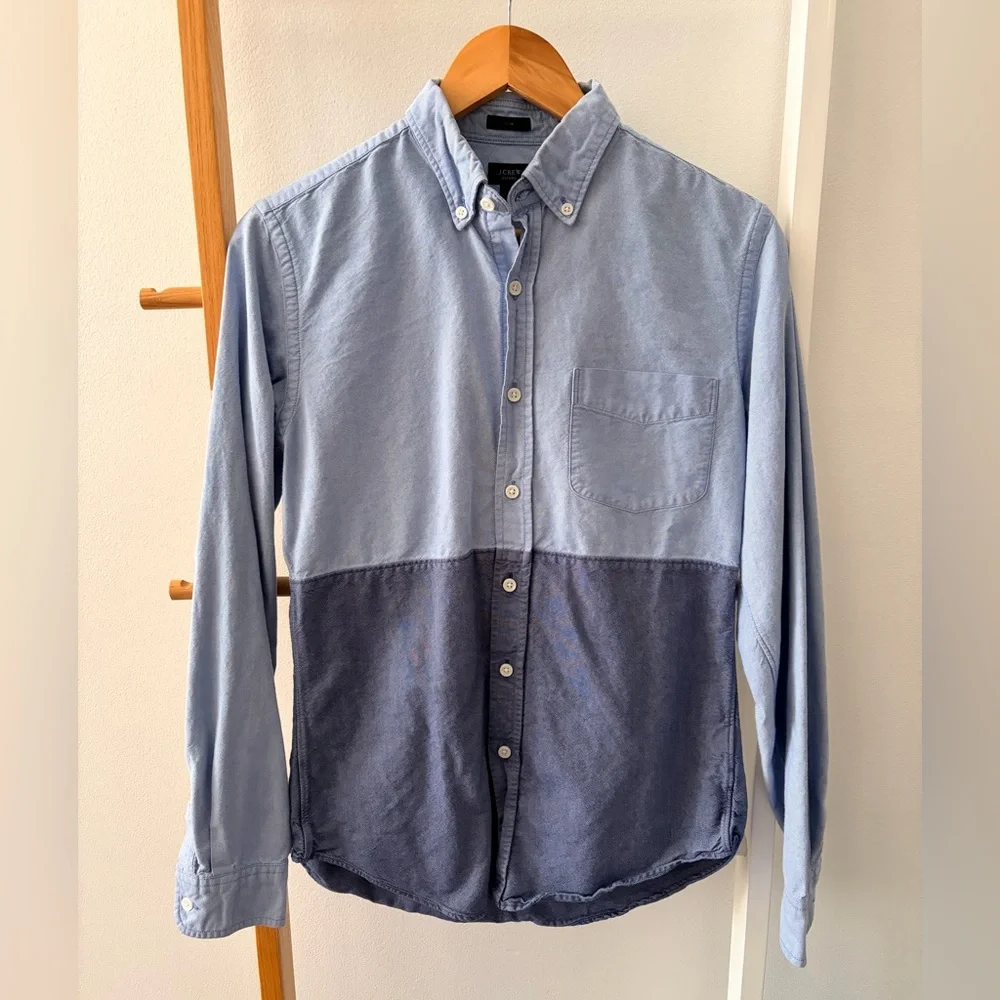Men’s J.‎ Crew Color Block Button-Down Shirt